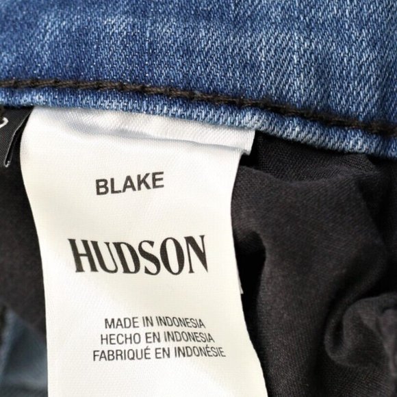New HUDSON W36 L32 Blake Slim Straight Men's Jeans Duncan - Picture 7 of 11